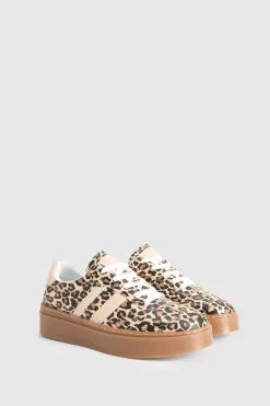 Dorothy Perkins Baskets Compensées Tony À Lacets En Synthétiquecuir Imprimé< Imprimé Léopard|Satin Et Dentelle