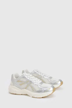boohoo Baskets papa sportives chunky à rayures tonales contrastées< Baskets