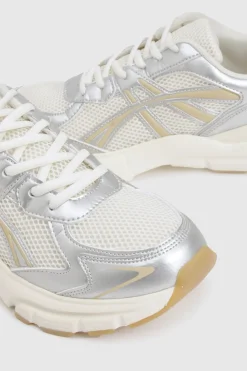 boohoo Baskets papa sportives chunky à rayures tonales contrastées< Baskets