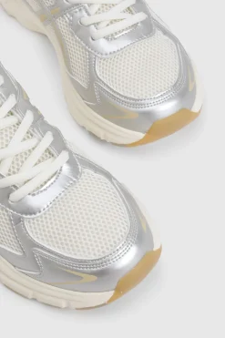 boohoo Baskets papa sportives chunky à rayures tonales contrastées< Baskets