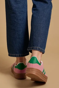 Oasis Baskets Plateforme à Lacets Issie en Synthétique< Satin Et Dentelle|Baskets