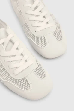 Oasis Baskets Tracie À Lacets En Synthétiquecuir Et Mesh< Satin Et Dentelle|Baskets