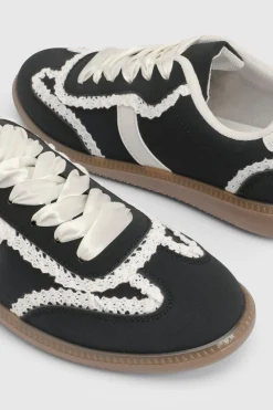 Baskets Tyler En Synthétique Avec Détails En Dentelle À Lacets