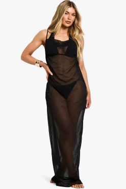 Beachwear Essentials Robe Maxi à Col Drapé