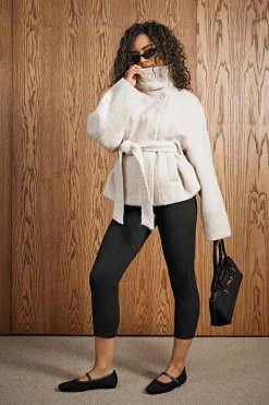 Belted Wool Blend Jacket
