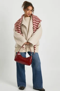Belted Wool Blend Jacket
