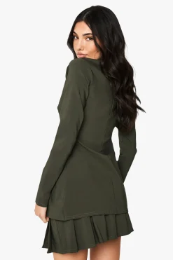 boohoo Bengaline Blazer Ajusté à Crochet et Boucle<Femme Blazers|Manteaux Et Vestes