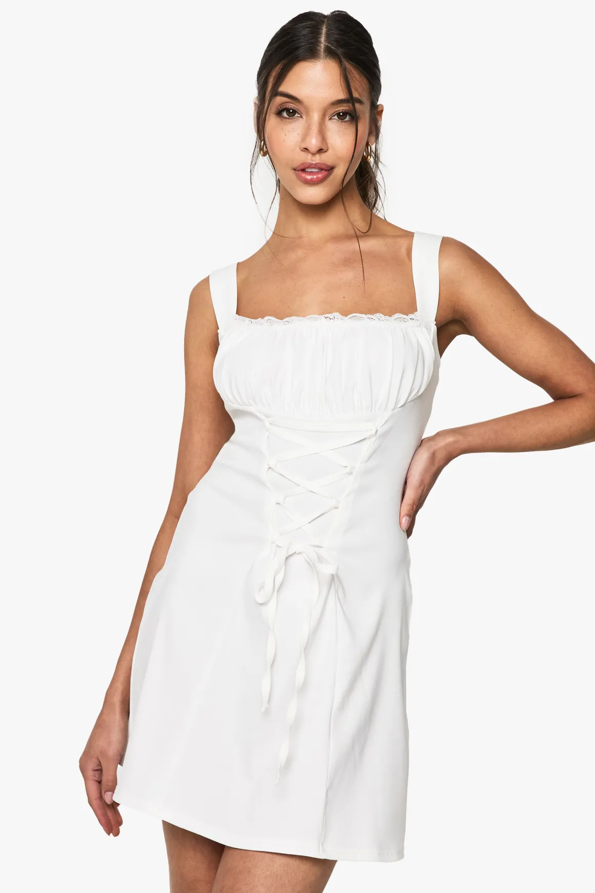 Bengaline Milkmaid Mini Dress