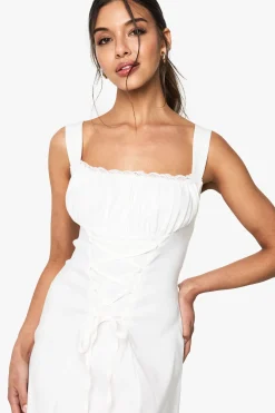 Bengaline Milkmaid Mini Dress
