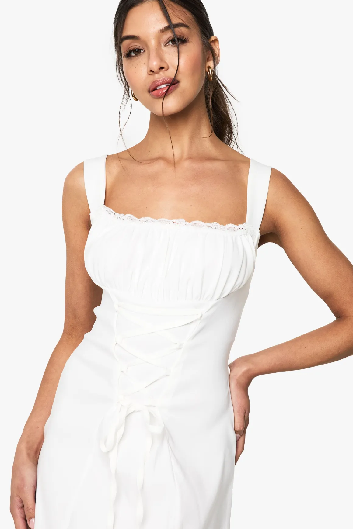 Bengaline Milkmaid Mini Dress