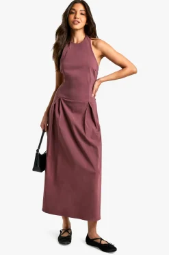 Bengaline Robe Skater Midaxi à Col Halter