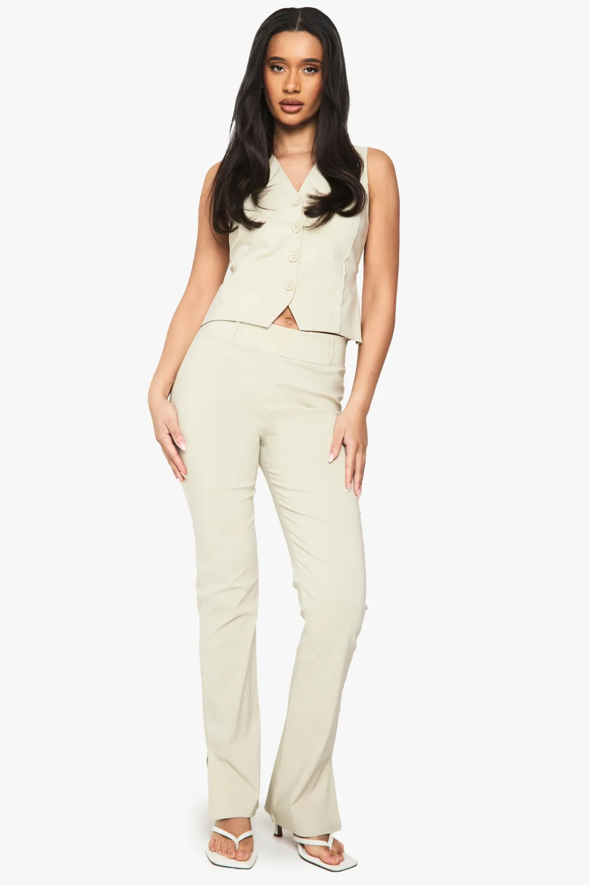 Bengaline Slim Flare Trousers