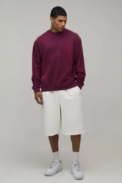 Bermuda Jort En Jersey Brodé Fleuri