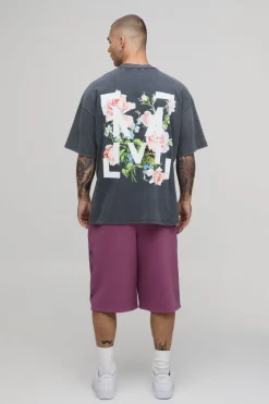 boohooMAN Bermuda Jort Imprimé Gothique<Homme Jorts|Denim