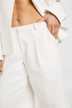 boohoo Bermuda Tailleur Aspect Lin<Femme Shorts