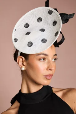 Coast Bibi Fascinator Lisa Tan À Pois Imprimés Avec Disque Et Boucle< Chapeaux