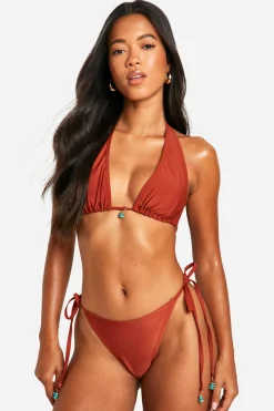 Bikini à imprimé triangle
