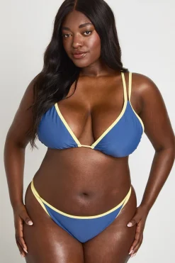 boohoo Bikini Taille Haute Grande Taille À Détails Contrastés<Femme Maillots De Bain|Tenues De Plage