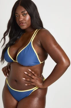 boohoo Bikini Taille Haute Grande Taille À Détails Contrastés<Femme Maillots De Bain|Tenues De Plage
