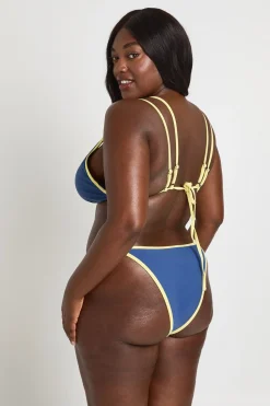 boohoo Bikini Taille Haute Grande Taille À Détails Contrastés<Femme Maillots De Bain|Tenues De Plage