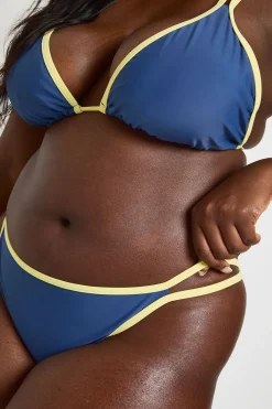 boohoo Bikini Taille Haute Grande Taille À Détails Contrastés<Femme Maillots De Bain|Tenues De Plage