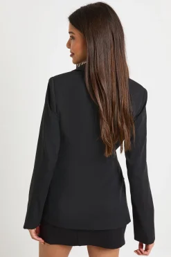 boohoo Blazer ajusté avec détail à nouer sur le devant<Femme Blazers|Manteaux Et Vestes
