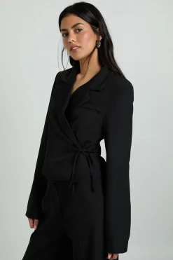 boohoo Blazer Ajusté Avec Lien Latéral<Femme Tailleurs|Blazers