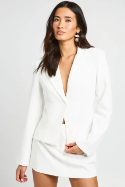 Blazer Ajusté À Bouton Unique
