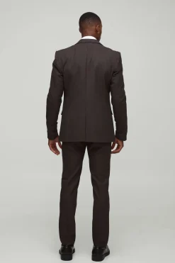 boohooMAN Blazer ajusté à carreaux Prince Of Wales<Homme Costumes Et Tenues Formelles