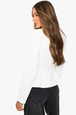 boohoo Blazer ajusté cintré à la taille avec peplum<Femme Tailleurs|Blazers