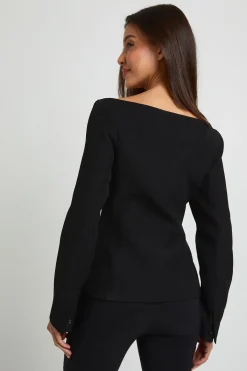 boohoo Blazer Ajusté Cintré À Épaules Dénudées<Femme Tailleurs|Blazers