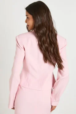 boohoo Blazer Ajusté Court<Femme Tailleurs|Blazers