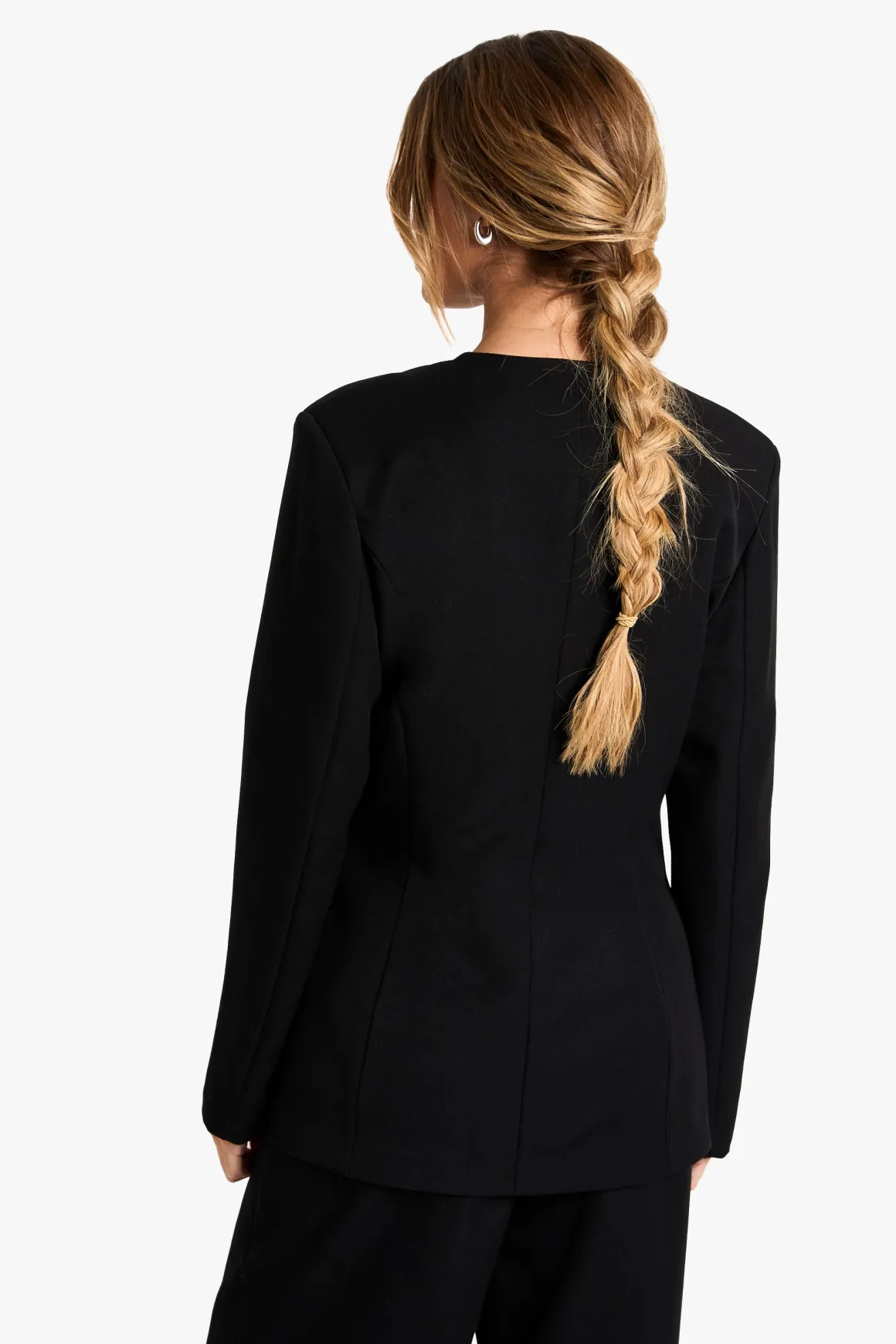 Blazer Ajusté À Décolleté Plongeant