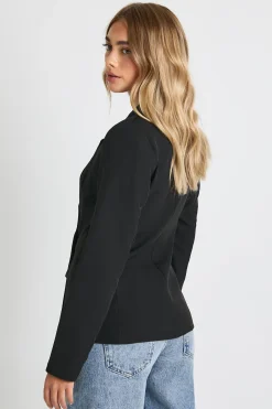 boohoo Blazer ajusté à décolleté plongeant<Femme Blazers|Manteaux Et Vestes