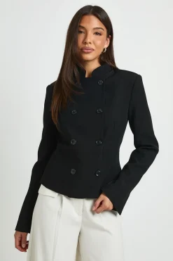 Blazer Ajusté De Style Militaire