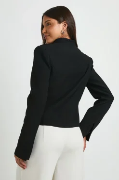 Blazer Ajusté De Style Militaire