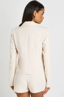 Blazer Ajusté À Détail De Poches