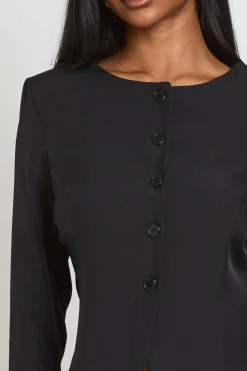 boohoo Blazer Ajusté À Encolure Bateau<Femme Blazers|Vestes & Manteaux
