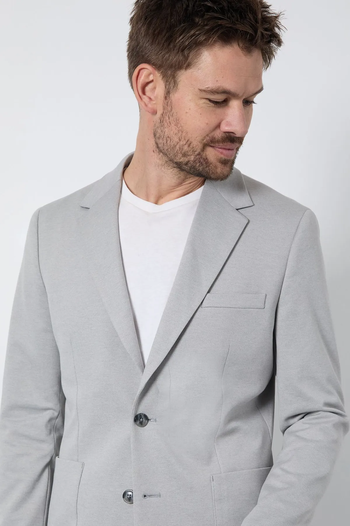 Burton Blazer Ajusté En Jersey Avec Poches Plaquées<Homme Costumes Et Tenues Formelles
