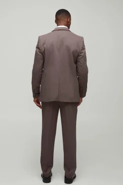 Blazer ajusté à simple boutonnage en sergé