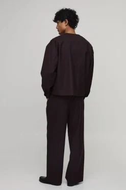 boohooMAN Blazer Ample Col V Sans Col<Homme Ensembles|Tout Afficher