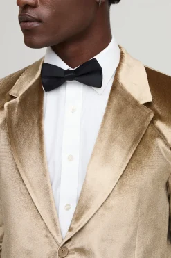 Blazer ample et carré en velours écrasé