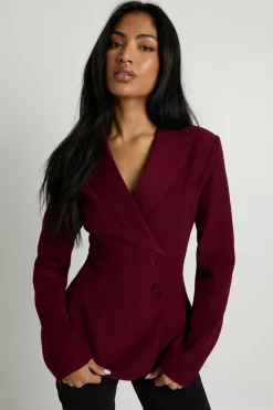 Blazer asymétrique enveloppant