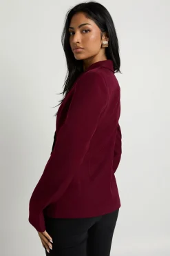 Blazer asymétrique enveloppant