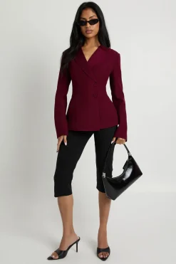 Blazer asymétrique enveloppant
