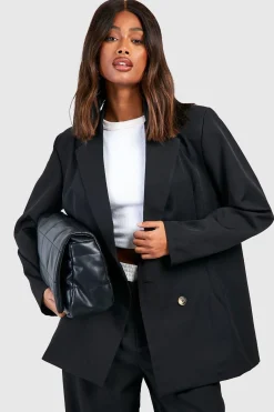 Blazer basique surdimensionné à double boutonnage