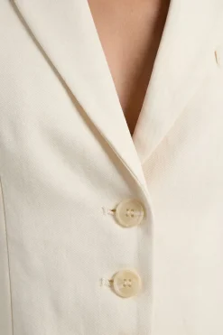 boohoo Blazer Boutonné À Détails De Coutures<Femme Tailleurs|Tons Neutres