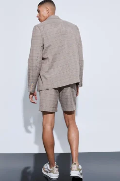 Blazer boxy à carreaux surdimensionné