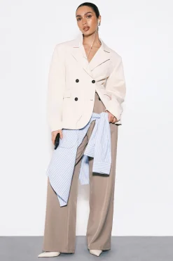 Blazer Boxy À Double Boutonnage