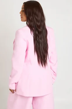 Blazer Cache-cœur Cintré Grande Taille